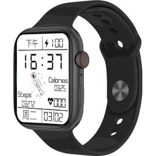 👉 Smartwatch zwart active FK99plus 1,75 inch kleurenscherm IPX7 waterdicht, ondersteuning voor bluetooth-oproep / hartslagbewaking bloeddrukbewaking slaapbewaking (zwart)
