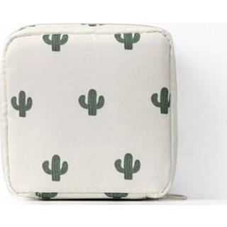 👉 Opbergtas beige active meisjes Girl Heart Tunt Towel Portable Grote Capaciteit (Beige Cactus)