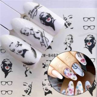 👉 Nagelsticker active 3 STKS Nagel Sticker Set Decal Water Transfer Slider Nagels Art Decoratie, Kleur: YZW8483