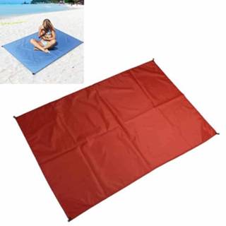 👉 Outdoor Portable Waterproof Picknick Camping Mats Beach Blanket Matras Mat 200cm * 140cm (Rood)