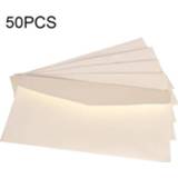 👉 Kraftpapier wit papier active 50 STKS Envelop Berichtkaart Brief Stationair Opslag Geschenk, Afmeting: 22x11cm (Wit)