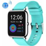 👉 Smartwatch blauw active P22 1,4 inch IPS kleurenscherm smartwatch, IP67 waterdicht, ondersteuning externe camera / hartslagbewaking slaapbewaking sedentaire herinnering bloeddrukbewaking (blauw)