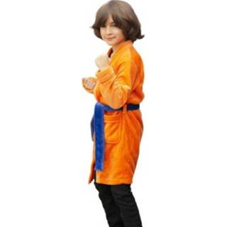 👉 Badjas oranje 130 active kinderen Coral Fleece Cosplay Robe voor (Kleur: Maat: 130)