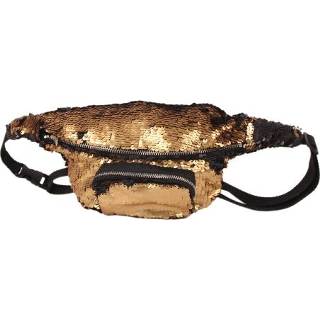 👉 Paillet goud active vrouwen meisjes Pailletten heuptas dubbele kleur make-up tas zeemeermin portemonnees borstverpakking meisje reizen mobiele telefoon (goud)
