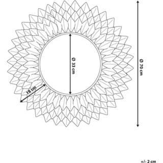 👉 Wandspiegel zilver LARRAU 4260602376279