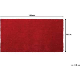 👉 Vloerkleed rood 80 x 150 cm DEMRE 4251682203210