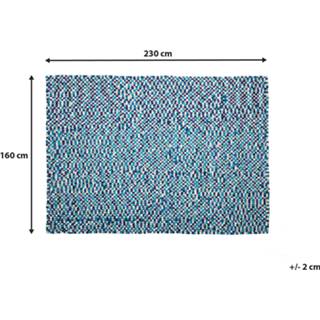 👉 Vloerkleed marineblauw wit multicolor marineblauw/wit 160 x 230 cm AMDO 4260602377436