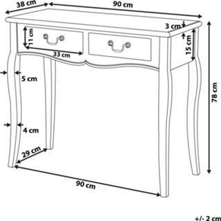 👉 Sidetable zwart KLAWOCK 4260624119786