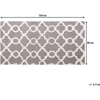 👉 Vloerkleed grijs 80 x 150 cm ZILE 4260580924448