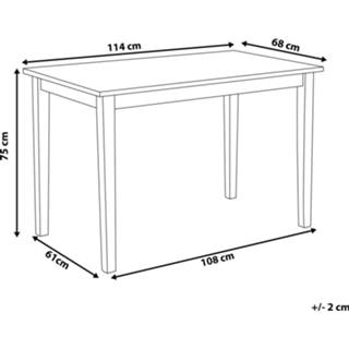 👉 Eettafel wit hout s GEORGIA 4260586355345