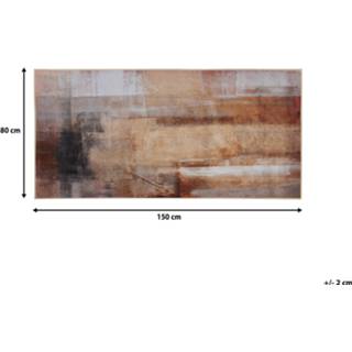 👉 Vloerkleed beige multicolor 80 x 150 cm TRABZON 4260624112893