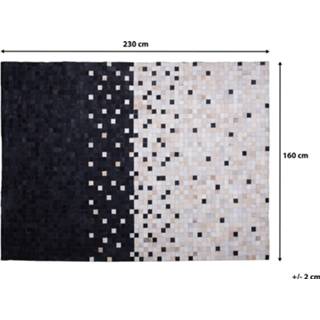 👉 Vloerkleed zwart beige zwart/beige 160 x 230 cm ERFELEK 4260624115399