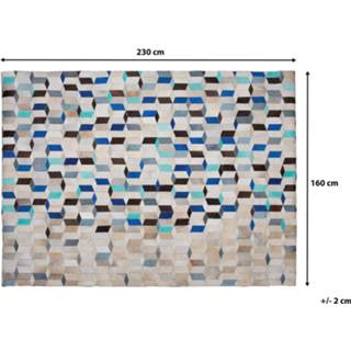 👉 Vloerkleed beige multicolor beige/blauw 160 x 230 cm GIDIRLI 4260624115344