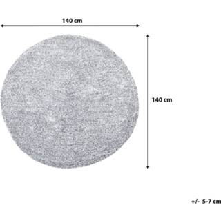 👉 Vloerkleed grijs ø140 cm DEMRE 4260602376699