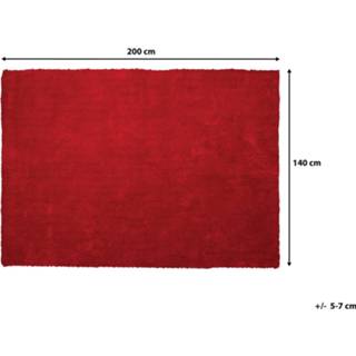 👉 Vloerkleed rood 140 x 200 cm DEMRE 4260602376880