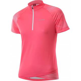 👉 Bike 44 vrouwen rood roze Löffler - Women's Shirt Half-Zip Rise 3.0 Fietsshirt maat 44, rood/roze 9006063784407