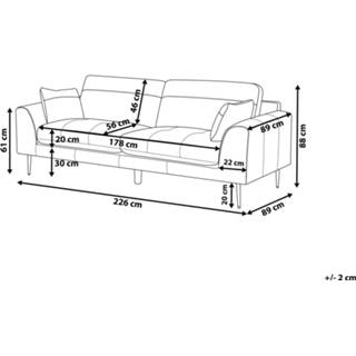 👉 Driezitsbank zwart leer TORGET 4251682202961