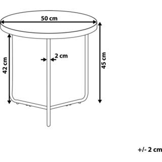 👉 Salontafel bruin zwart s Lichte Houtkleur lichtbruin/zwart MELODY 4251682218276