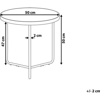 👉 Salontafel bruin zwart m Lichte Houtkleur lichtbruin/zwart MELODY 4251682218283