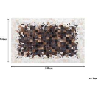 👉 Vloerkleed bruin beige bruin/beige 140 x 200 cm OKCULU 4251682206952