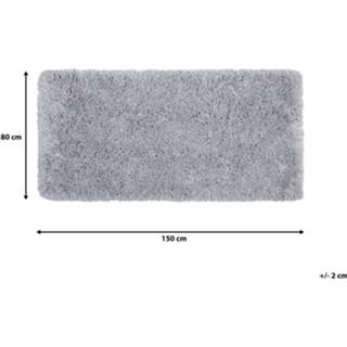 👉 Vloerkleed grijs lichtgrijs 80 x 150 cm CIDE 4251682221153