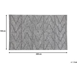 👉 Vloerkleed zwart wit zwart/wit 140 x 200 cm TERMAL 4251682221566