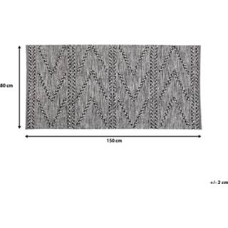 Vloerkleed zwart wit zwart/wit 80 x 150 cm TERMAL 4251682218634
