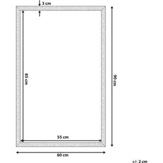 👉 Wandspiegel zwart 60 x 90 cm MORLAIX 4251682222167