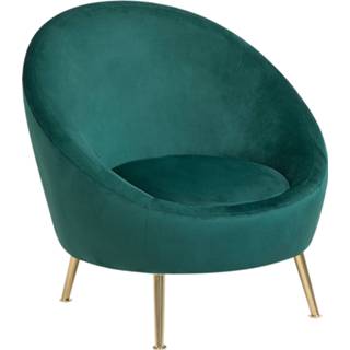 👉 Fauteuil smaragdgroen fluweel groen LANGA 4251682220477