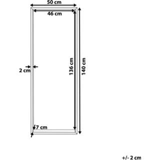 👉 Wandspiegel grijs lichtgrijs OIRON 4251682223348