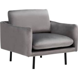 👉 Fauteuil grijs fluweel VINTERBRO 4251682223058