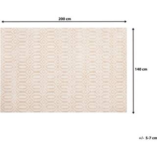 👉 Vloerkleed beige 140 x 200 cm ADATEPE 4251682219297