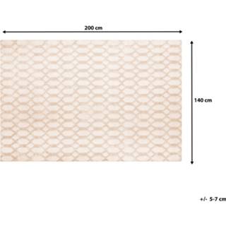 👉 Vloerkleed beige 140 x 200 cm CIZRE 4251682219235