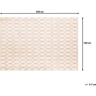 👉 Vloerkleed beige 160 x 230 cm CIZRE 4251682219242