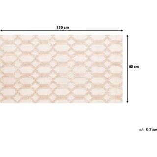 👉 Vloerkleed beige 80 x 150 cm CIZRE 4251682219228