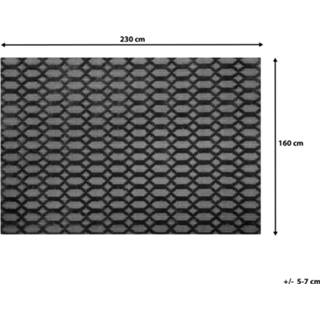 👉 Vloerkleed grijs donkergrijs 160 x 230 cm CIZRE 4251682219181