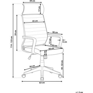 👉 Bureaustoel bruin wit lichtbruin/wit LEADER 4251682218504