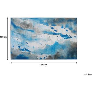 👉 Vloerkleed blauw grijs blauw/grijs 160 x 230 cm BOZAT 4251682220996