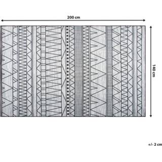 👉 Vloerkleed zwart grijs zwart/grijs 140 x 200 cm KEBAN 4251682220675