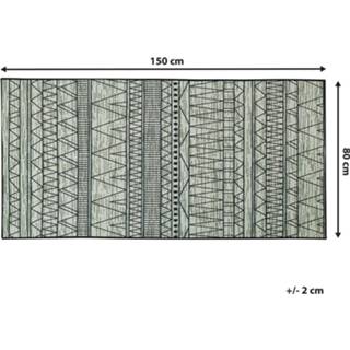 👉 Vloerkleed zwart grijs zwart/grijs 80 x 150 cm KEBAN 4251682220668