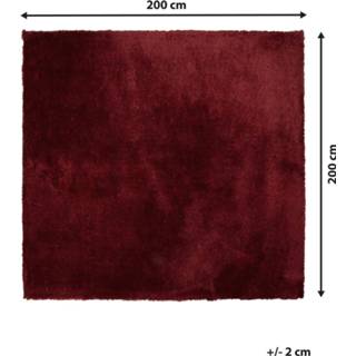 👉 Vloerkleed rood donkerrood 200 x cm EVREN 4251682224185