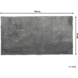 👉 Vloerkleed grijs lichtgrijs 80 x 150 cm EVREN 4251682223911