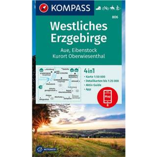 👉 Wandel kaart Kompass - Westliches Erzgebirge Wandelkaart 2. Auflage 2021 9783991210795