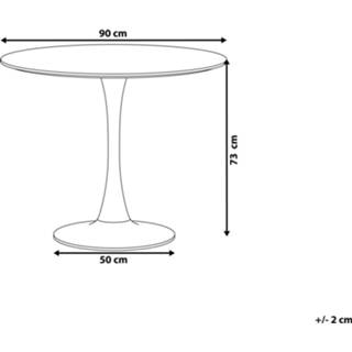 👉 Eettafel zwart ø90 cm BOCA 4251682226493