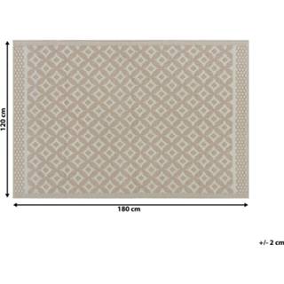 👉 Vloerkleed beige Outdoor 120 x 180 cm THANE 4251682232784