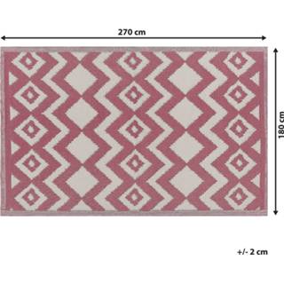 👉 Vloerkleed roze Outdoor 180 x 270 cm DEWAS 4251682232678