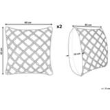 👉 Sierkussen grijs set van 2 KIZKALESI 4251682235556