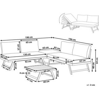 👉 Beige aluminium grijs Loungeset COCCORINO 4251682241403