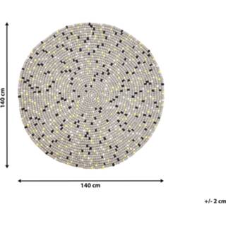 👉 Vloerkleed grijs lichtgrijs PENEK 4251682249157