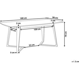 👉 Eettafel bruin Donkere Houtkleur donkerbruin HUXTER 4251682252218